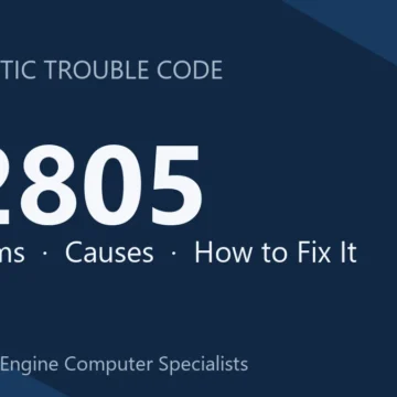 P2805 Code Symptoms, Causes, Diagnosis and Repair Procedure Guide