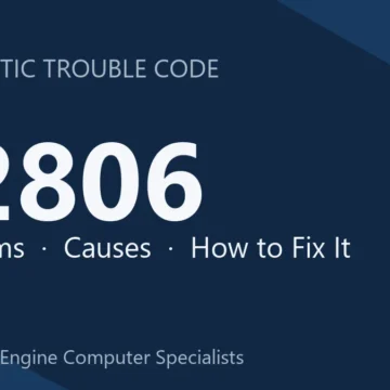 P2806 Code Symptoms, Causes, Diagnosis & Repair Costs Guide Overview