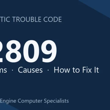 P2809 Code Symptoms, Causes, Diagnostic Steps, Cost & Safety