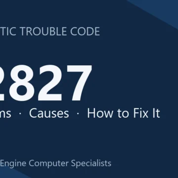 P2827 Code Symptoms, Causes, Diagnosis and Repair Cost Guide