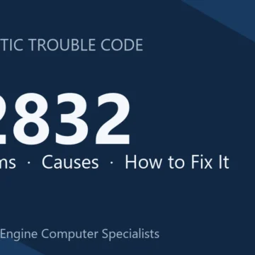 P2832 Code Symptoms, Causes, Diagnosis & Repair Comprehensive Guide