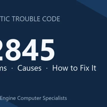 P2845 Code Symptoms, Causes, Diagnosis and Repair Procedures