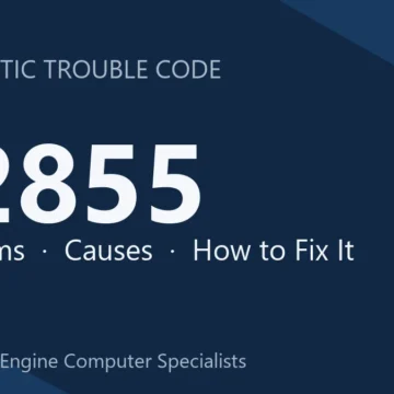 P2855 Code Symptoms, Causes, Diagnosis, Reprogramming & Repair Guide