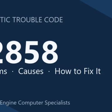P2858 Code Symptoms, Causes, Diagnosis, Repair & Cost Estimate