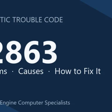 P2863 Code Symptoms, Causes, Diagnosis and Repair Costs Guide