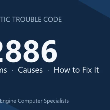 P2886 Code Symptoms, Causes, Diagnosis and Step-by-Step Repair Guide