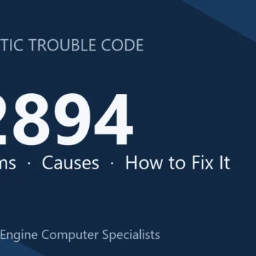 P2894 Code Symptoms, Diagnosis, Cost & Safety Implications Guide