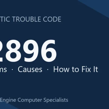 P2896 Code Symptoms, Causes, Diagnosis & Repair & Reprogramming Guide