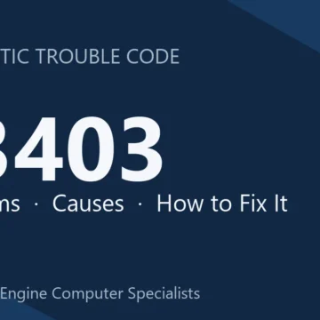 P3403 Code Symptoms, Causes, Diagnosis, Cost & Safety Guide Tips
