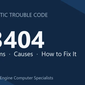 P3404 Code Symptoms, Causes, Diagnosis & Repair Guide – Step-by-Step
