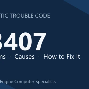 P3407 Code Symptoms, Causes, Diagnosis & Repair Guide for ECM
