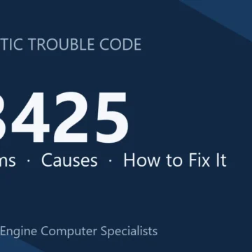 P3425 Code Symptoms, Causes, Diagnosis and Repair Guide DIY Tips