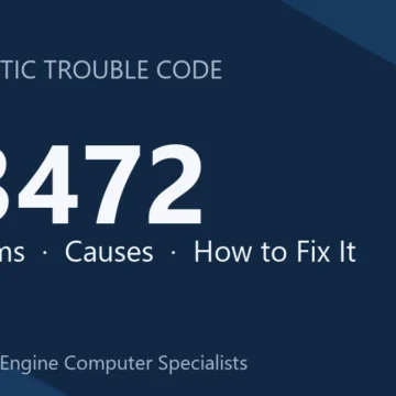 P3472 Code Symptoms, Causes, Diagnosis & Repair Guide and Fix Options