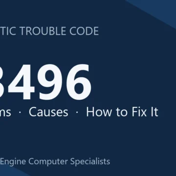 P3496 Code Symptoms, Causes, Diagnostic Steps and Repair Guide
