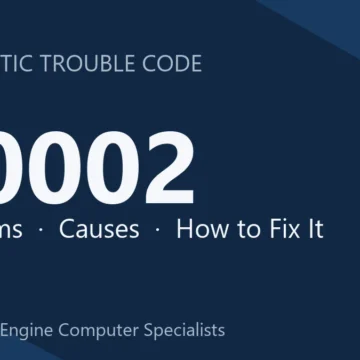 U0002 Code Symptoms, Causes and Repair Procedures Explained Guide
