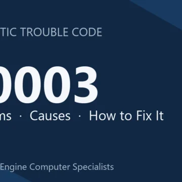 U0003 Code Symptoms, Diagnosis, Safety Risks & Repair Costs Guide