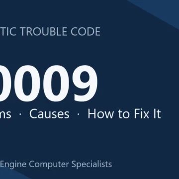 U0009 Code Symptoms, Causes, Diagnosis, Repair & Cost Overview
