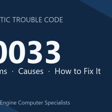 U0033 Code Symptoms, Causes, Diagnosis and Repair Costs Guide