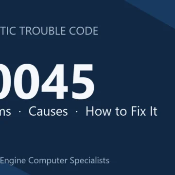 U0045 Code Symptoms, Causes, Diagnostics, and Repair Guide Procedure