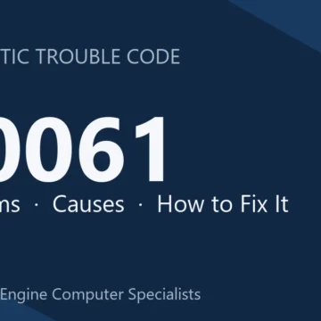 U0061 Code Symptoms, Causes, Diagnostic Steps & Repair Costs