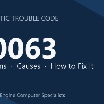 U0063 Code Symptoms, Causes, Diagnosis & Complete Repair Guide