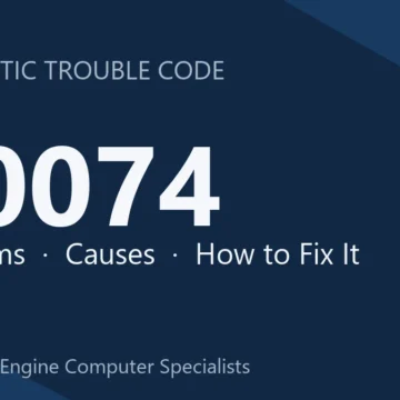 U0074 Code Symptoms, Causes, Diagnosis and Repair Steps Guide