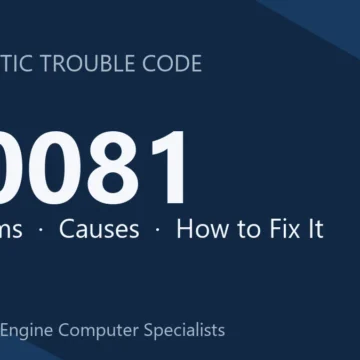 U0081 Code: Symptoms, Common Causes and Repair Steps for Your