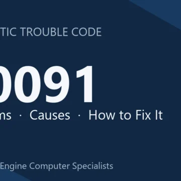 U0091 Code Symptoms, Causes, Diagnostic Process, Cost & Safety