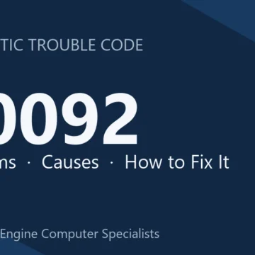 U0092 Code Symptoms, Causes, Diagnosis & Comprehensive Repair Guide