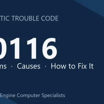 U0116 Code Symptoms, Causes, Diagnostic Steps & Repair Costs