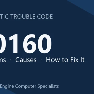 U0160 Code Symptoms, Causes, Diagnosis, Repair & Reprogramming