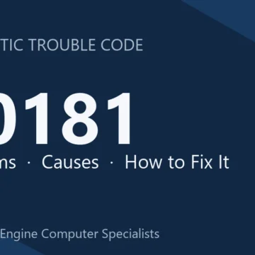 U0181 Code Symptoms, Causes, Diagnosis & Complete Repair Guide