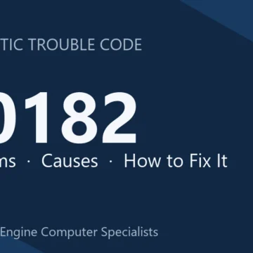 U0182 Code Symptoms, Causes, Diagnosis, Repair & Cost Estimate Guide