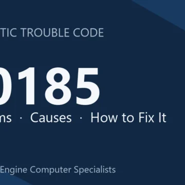 U0185 Code Symptoms, Causes, and Repair Guidance for Your Drive