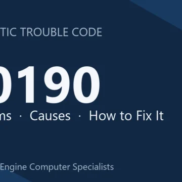 U0190 Code Symptoms, Causes, Diagnosis, Repair & Reprogramming