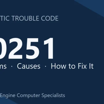 U0251 Code Symptoms, Causes, Diagnosis & Repair, Reprogramming Costs