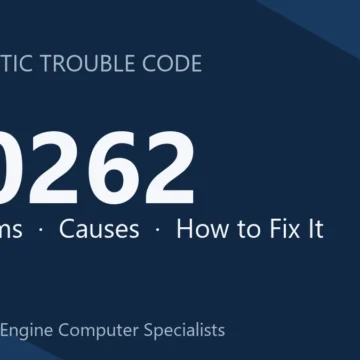 U0262 Code Symptoms, Causes, Diagnosis, Repair & Reprogramming Costs