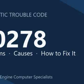 U0278 Code Symptoms, Causes, Diagnosis, Testing & Repair Guide