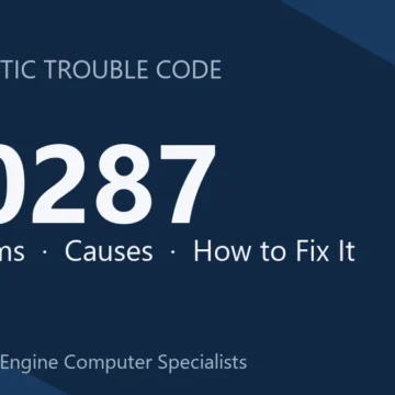 U0287 Code Symptoms, Causes, Diagnostic Steps, Cost & Safety Guide