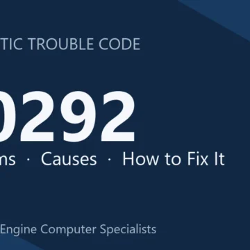 U0292 Code Symptoms, Causes, Diagnosis & Repair Overview Guide