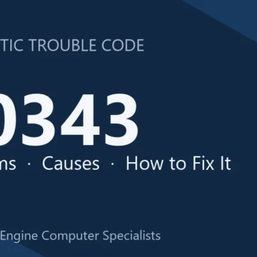 U0343 Code Symptoms, Causes, Diagnosis and Repair Costs Guide