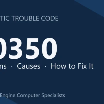 U0350 Code Symptoms, Causes, Diagnosis, Cost & Repair Guide Tips