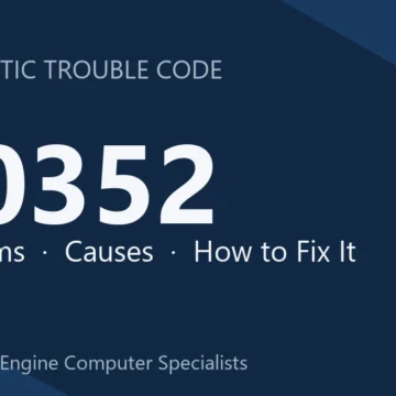 U0352 Code Symptoms, Causes, and Repair Guide for ECM Module