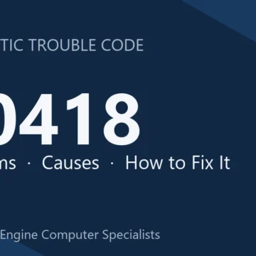 U0418 Code Symptoms, Causes, Diagnosis and Repair Costs Guide