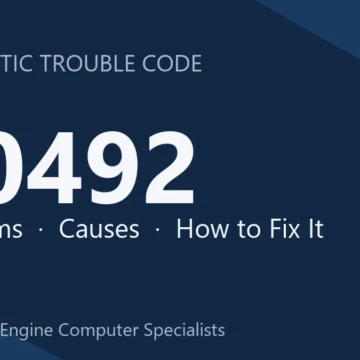 U0492 Code Symptoms, Causes, Diagnosis and Repair Guide Cost Estimate