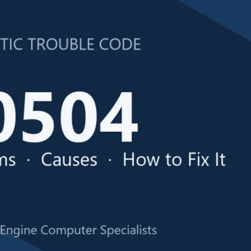 U0504 Code Symptoms, Causes, Diagnosis & Repair Programming Guide