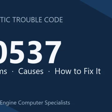 U0537 Code Symptoms, Causes, Diagnosis & Repair for ECM Module