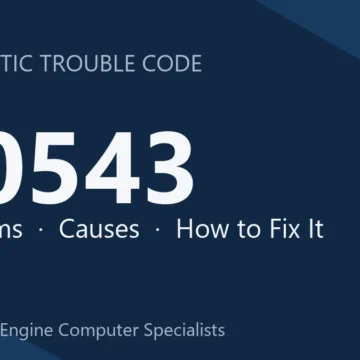 U0543 Code Symptoms, Causes, Diagnosis & Repair Costs Guide Overview