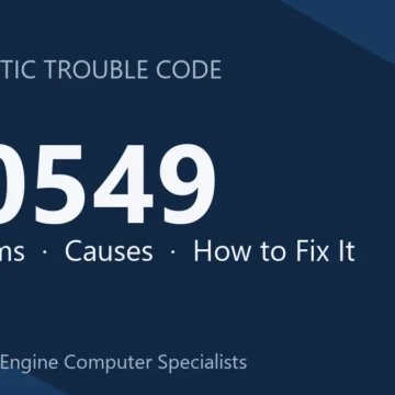 U0549 Code Symptoms, Causes, Diagnostic Steps & Repair Costs
