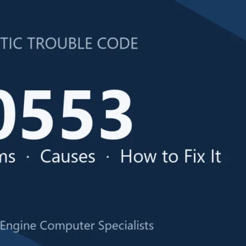 U0553 Code Symptoms, Causes, Diagnostic Steps & Repair Guide